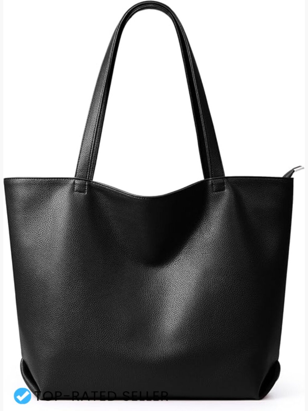 Large Slouchy Hobo Tote Vegan Leather Work Travel Purse Shoulder Bag Laptop
